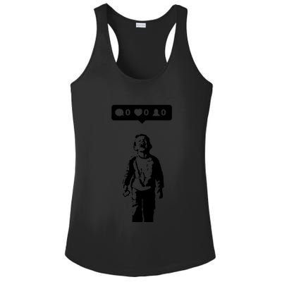 Crying Boy Social Media Attention Ladies PosiCharge Competitor Racerback Tank