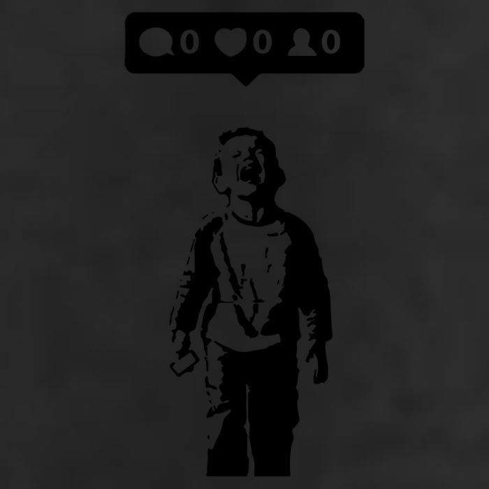 Crying Boy Social Media Attention Tumbler