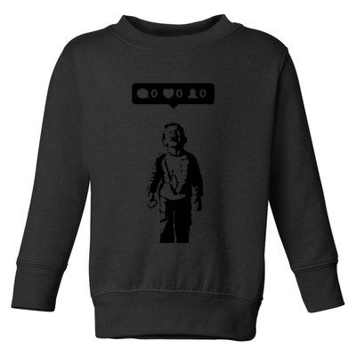 Crying Boy Social Media Attention Toddler Sweatshirt