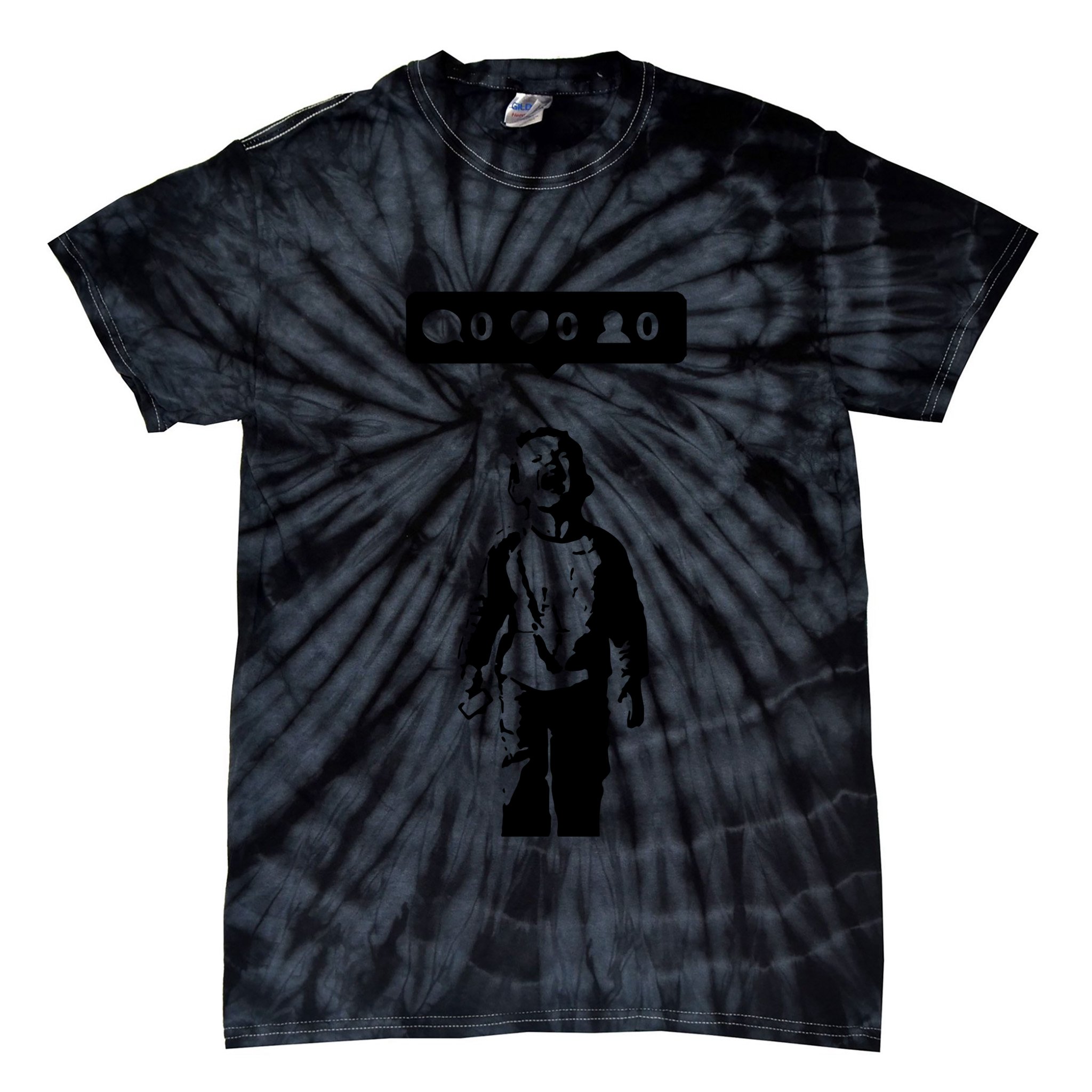 Crying Boy Social Media Attention Tie-Dye T-Shirt