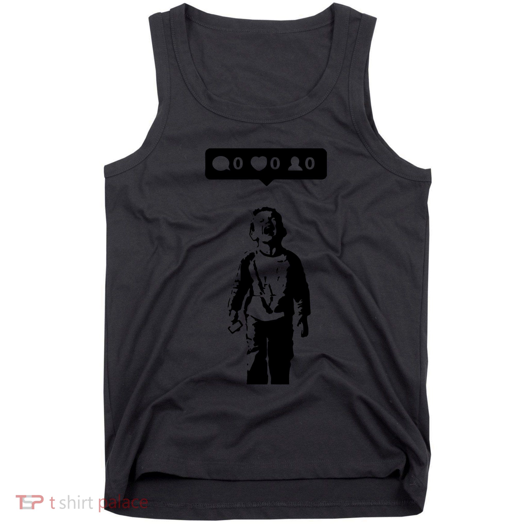Crying Boy Social Media Attention Tank Top