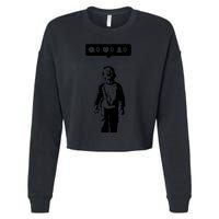 Crying Boy Social Media Attention Cropped Pullover Crew