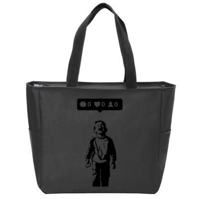 Crying Boy Social Media Attention Zip Tote Bag