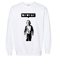 Crying Boy Social Media Attention Garment-Dyed Sweatshirt