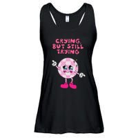 Crying But Still Trying Apparel Ladies Essential Flowy Tank