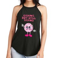 Crying But Still Trying Apparel Women's Perfect Tri Rocker Tank