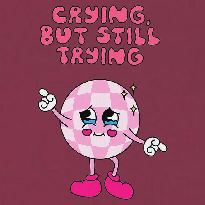 Crying But Still Trying Apparel 16oz Travel Tumbler