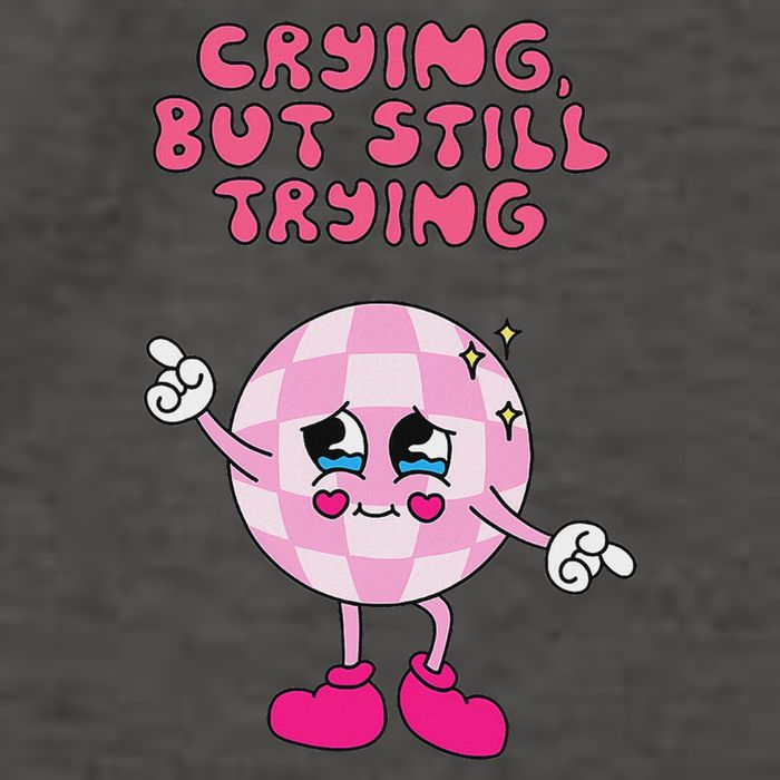 Crying But Still Trying Apparel Vector Backpack