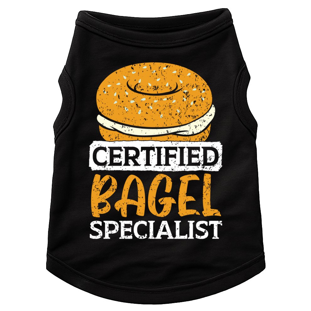 Certified Bagel Specialist Foodie Bread Lover Bakery Food Gift Doggie Tank