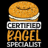 Certified Bagel Specialist Foodie Bread Lover Bakery Food Gift Doggie Tank