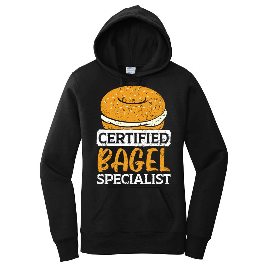 Certified Bagel Specialist Foodie Bread Lover Bakery Food Gift Women's Pullover Hoodie