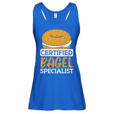 Certified Bagel Specialist Foodie Bread Lover Bakery Food Gift Ladies Essential Flowy Tank