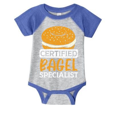 Certified Bagel Specialist Foodie Bread Lover Bakery Food Gift Infant Baby Jersey Bodysuit