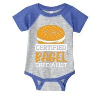 Certified Bagel Specialist Foodie Bread Lover Bakery Food Gift Infant Baby Jersey Bodysuit