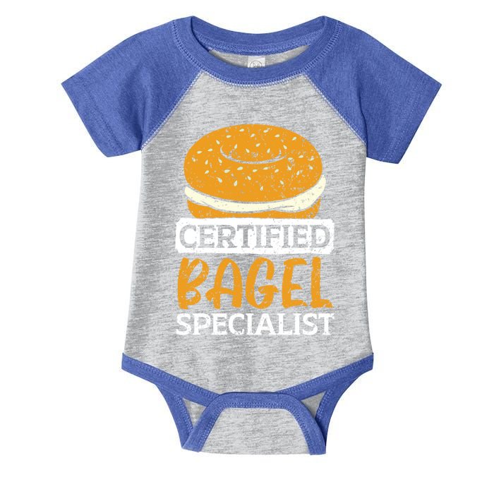 Certified Bagel Specialist Foodie Bread Lover Bakery Food Gift Infant Baby Jersey Bodysuit