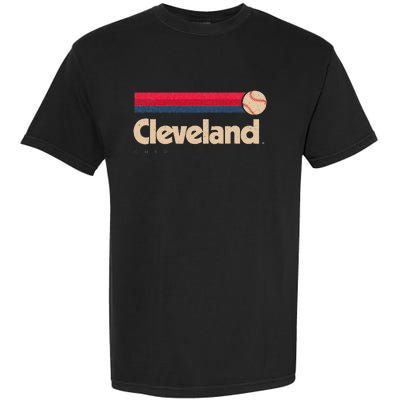 Cleveland Baseball Softball City Ohio Retro Cleveland Garment-Dyed Heavyweight T-Shirt