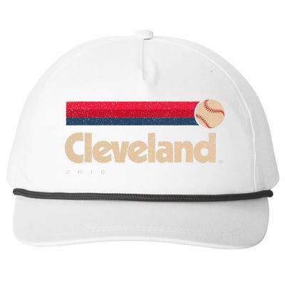 Cleveland Baseball Softball City Ohio Retro Cleveland Snapback Five-Panel Rope Hat