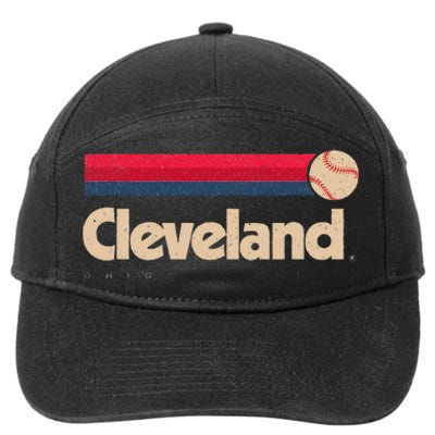 Cleveland Baseball Softball City Ohio Retro Cleveland 7-Panel Snapback Hat