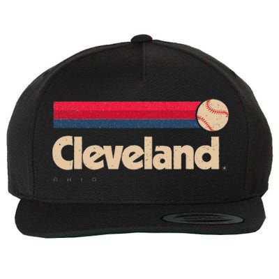 Cleveland Baseball Softball City Ohio Retro Cleveland Wool Snapback Cap