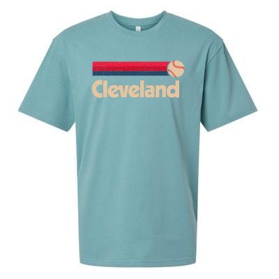 Cleveland Baseball Softball City Ohio Retro Cleveland Sueded Cloud Jersey T-Shirt