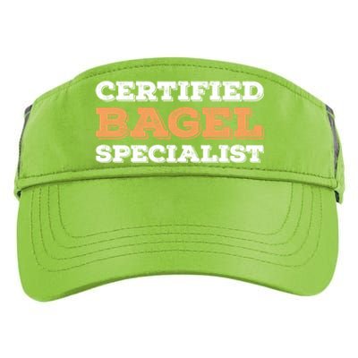 Certified Bagel Specialist Funny Bagel Lover Funny Gift Adult Drive Performance Visor