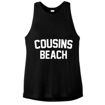 Cousins Beach Summer Ladies PosiCharge Tri-Blend Wicking Tank