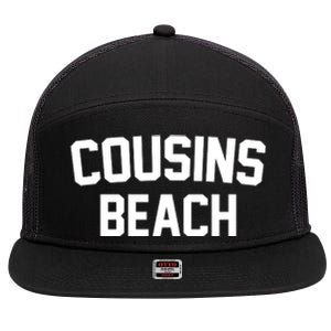 Cousins Beach Summer 7 Panel Mesh Trucker Snapback Hat