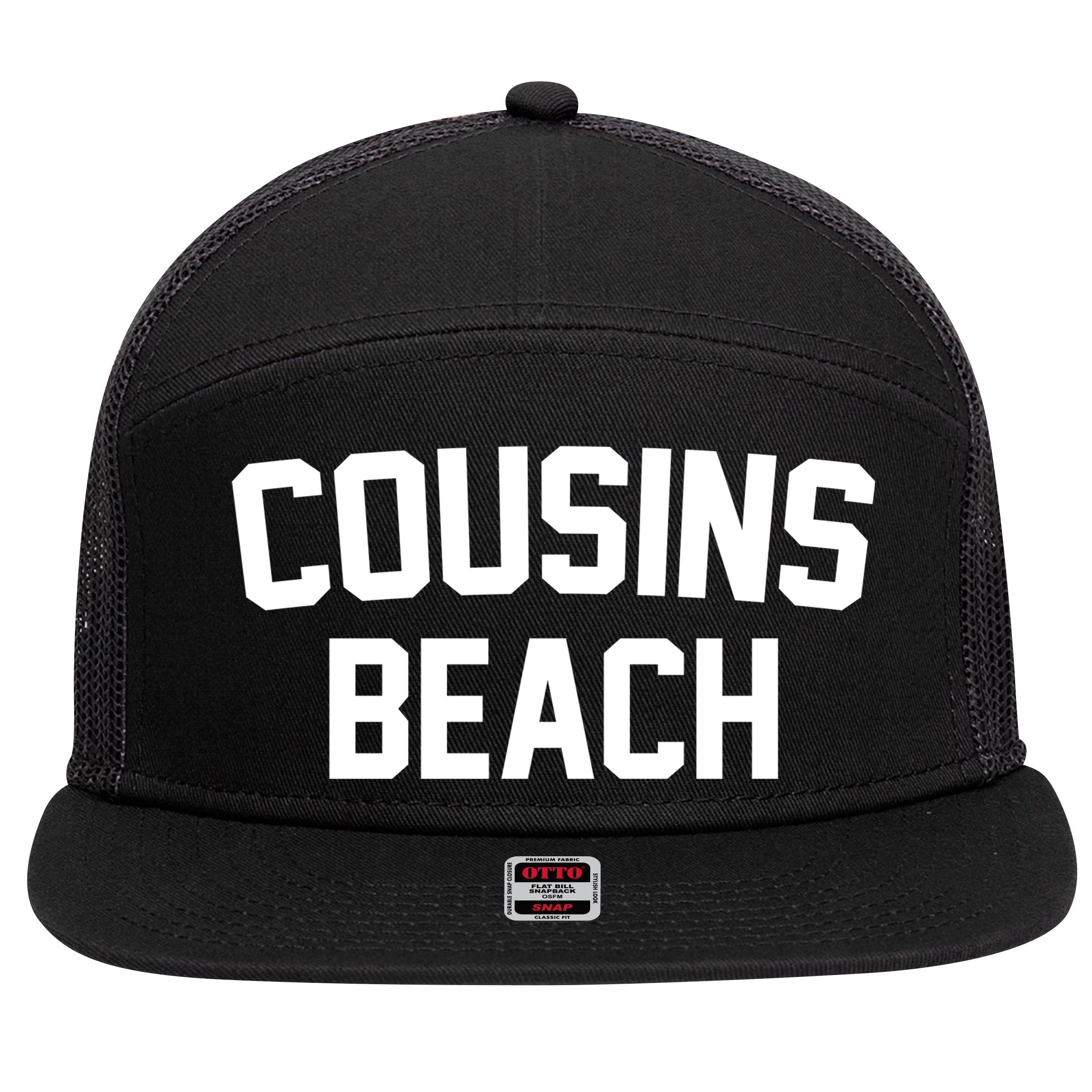 Cousins Beach Summer 7 Panel Mesh Trucker Snapback Hat