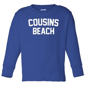 Cousins Beach Summer Toddler Long Sleeve Shirt