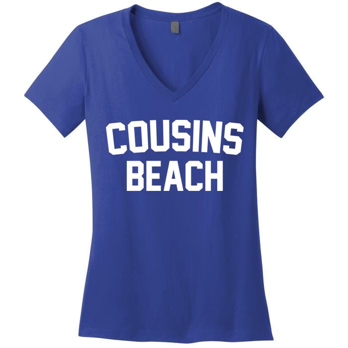 Cousins Beach Summer Women's V-Neck T-Shirt