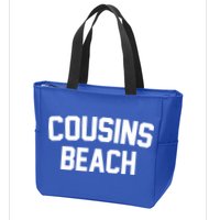 Cousins Beach Summer Zip Tote Bag