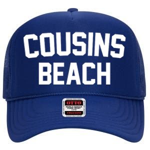 Cousins Beach Summer High Crown Mesh Back Trucker Hat