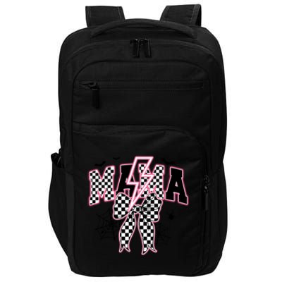 Coquette Bow Spooky Mama Halloween Gift Impact Tech Backpack