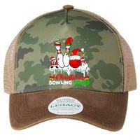 Christmas Bowling Squad Dabbing Santa Elf Bowling Tools Legacy Tie Dye Trucker Hat