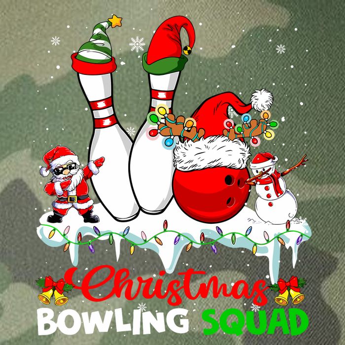 Christmas Bowling Squad Dabbing Santa Elf Bowling Tools Legacy Tie Dye Trucker Hat
