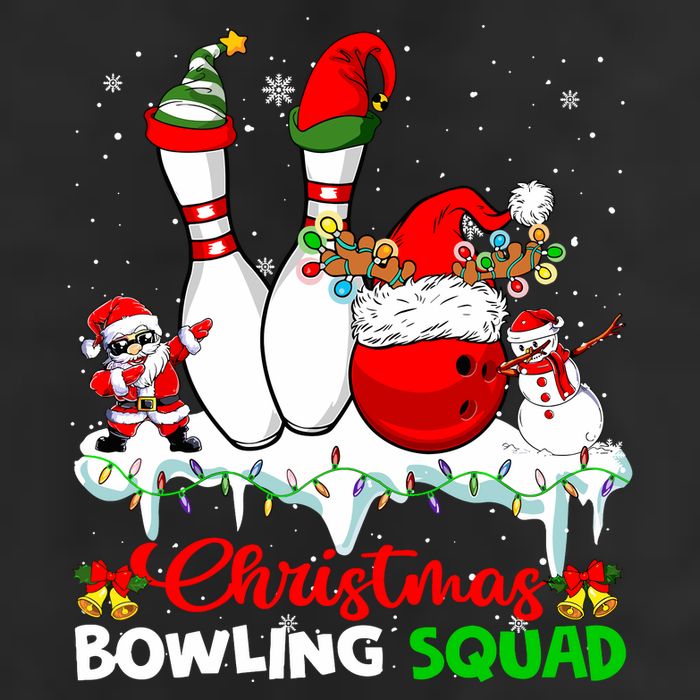 Christmas Bowling Squad Dabbing Santa Elf Bowling Tools Cool Comfort Performance Bucket Hat