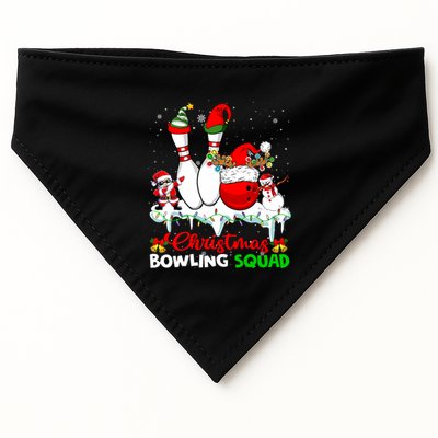 Christmas Bowling Squad Dabbing Santa Elf Bowling Tools USA-Made Doggie Bandana