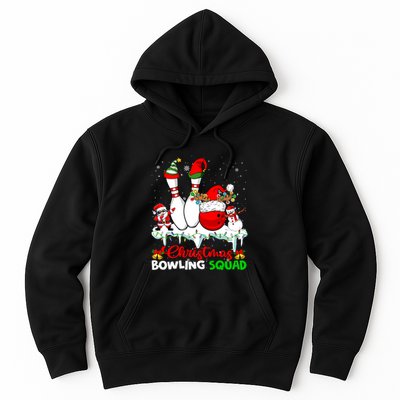 Christmas Bowling Squad Dabbing Santa Elf Bowling Tools Hoodie