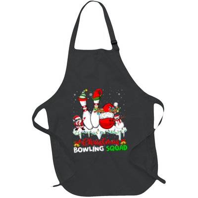 Christmas Bowling Squad Dabbing Santa Elf Bowling Tools Apron
