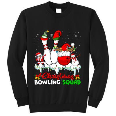 Christmas Bowling Squad Dabbing Santa Elf Bowling Tools Sweatshirt