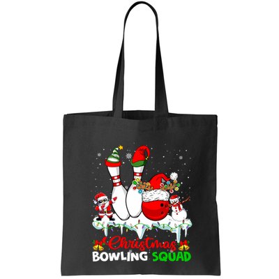 Christmas Bowling Squad Dabbing Santa Elf Bowling Tools Bag