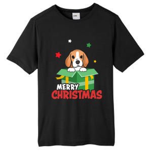 Cute Beagle Santa Dog Lovers Merry Christmas Xmas Design Gift Tall Fusion ChromaSoft Performance T-Shirt