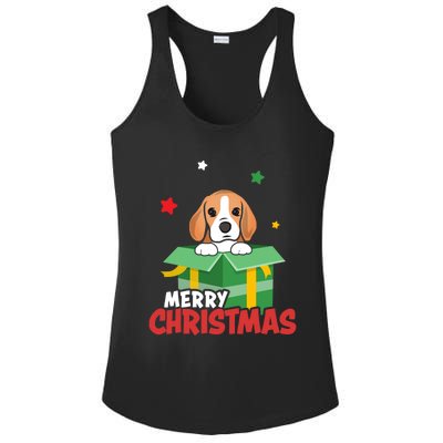 Cute Beagle Santa Dog Lovers Merry Christmas Xmas Design Gift Ladies PosiCharge Competitor Racerback Tank