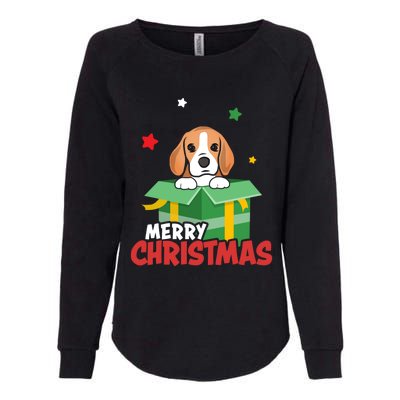 Cute Beagle Santa Dog Lovers Merry Christmas Xmas Design Gift Womens California Wash Sweatshirt