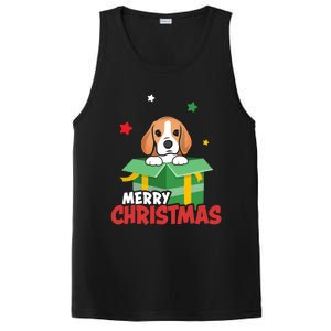 Cute Beagle Santa Dog Lovers Merry Christmas Xmas Design Gift PosiCharge Competitor Tank