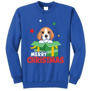 Cute Beagle Santa Dog Lovers Merry Christmas Xmas Design Gift Sweatshirt