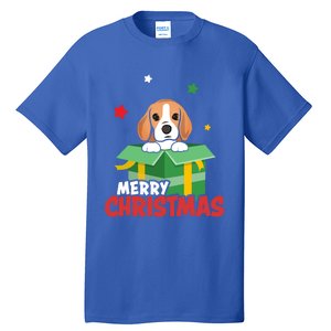 Cute Beagle Santa Dog Lovers Merry Christmas Xmas Design Gift Tall T-Shirt