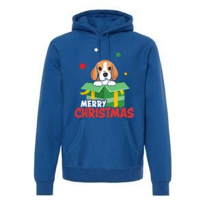 Cute Beagle Santa Dog Lovers Merry Christmas Xmas Design Gift Premium Hoodie