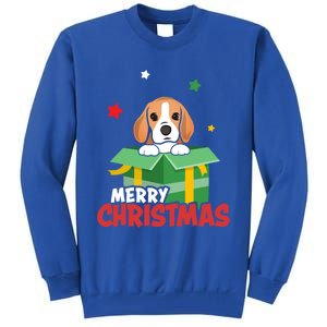 Cute Beagle Santa Dog Lovers Merry Christmas Xmas Design Gift Tall Sweatshirt