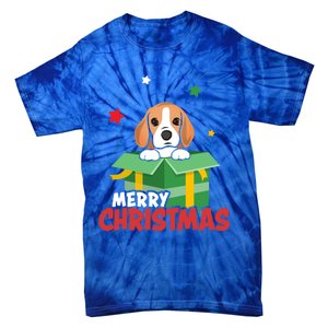 Cute Beagle Santa Dog Lovers Merry Christmas Xmas Design Gift Tie-Dye T-Shirt